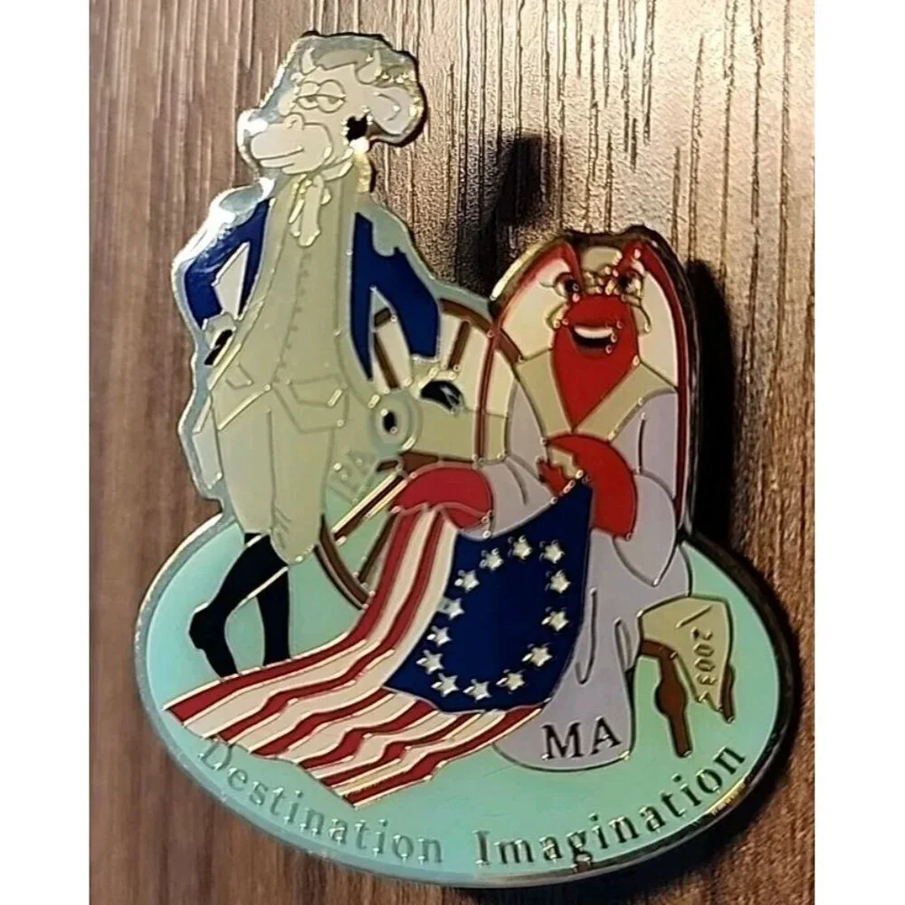 Destination Imagination PA MA 2003 Cow Lobster FLAG Pin